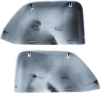 1 Pair Tow Mirror White Cover Cap | For 2017-2024 Ford Super Duty F250 F350 F450 F550 Truck Accessories Replacement | Driver&Passenger Side Exterior Plastic Top Half Door Mirror Caps