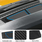 Auovo Dash Cover Tray Compatible with Ford Bronco Accessories 2021 2022 2023 2024 2025 2026 Bronco Silicone Dashboard Mat fit