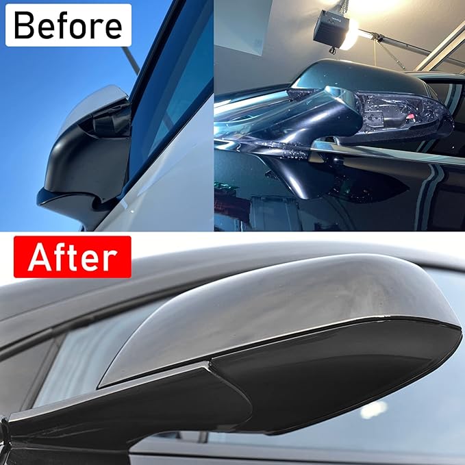 Jaronx Compatible with Tesla Model 3 Mirror Lower Cover 2017-2025,Left Drive Side Rearview Mirror Base Bottom Cover Trim Replacement for Tesla Model 3 Accessories(Left)