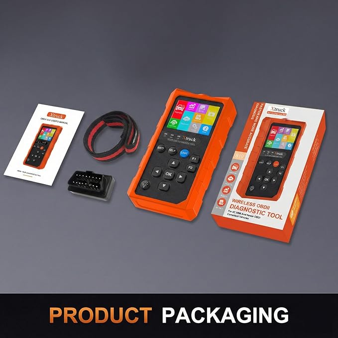 OBD2 Wireless Scanner Diagnostic Tool, Check Engine Car Code Reader 96000+ DTC Scanner with Reset for iOS & Android, Mode 6,
