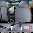 Coverado Car Seat Covers Full Set, Waterproof RAM 1500 Seat Cover Compatible with 2002-2025 RAM 1500 2500 3500 Crew Double Me