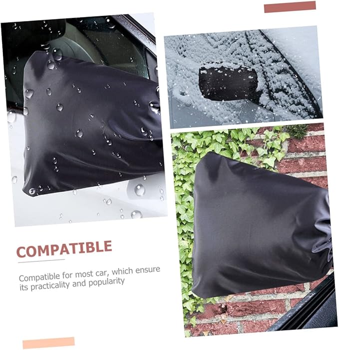 Alipis 2pcs Car Rearview Mirror Covers Waterproof Snow Rain Protector Thickened Oxford Cloth for Winter Use Suitable for Vehicles