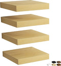 Fun Memories Rustic Wood Floating Shelves for Wall, Space-Saving Wall Mounted Shelves for Bathroom, Bedroom, Living Room and 