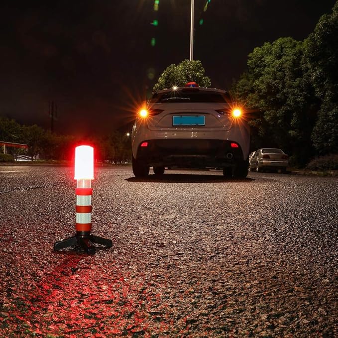 Twinkle Star Emergency Roadside Flares Kit LED Safety Strobe Road Warning Light Highway Beacon Alert Flare with Magnetic Base