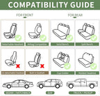 Car Seat Covers Full Set,Red Car Seat Covers,Leather Automotive Seat Covers,Breathable Waterproof Luxury Full Wrapping Edge S