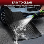 LASFIT Floor Mats for Mercedes Benz GLE 2019 2018 2017 2016 350/400 / 43 AMG / 450 AMG / 550e / 63 AMG / 63 AMG S, Custom Fit All Weather TPE Car Liners for GLE Floor Liners, 1st & 2nd Row,Black
