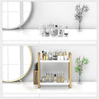 LEMIKKLE Bathroom Counter Organizer with Basket, Perfume,Makeup Organizers for Vanity,Storage Organizers for Bathroom, Kitche