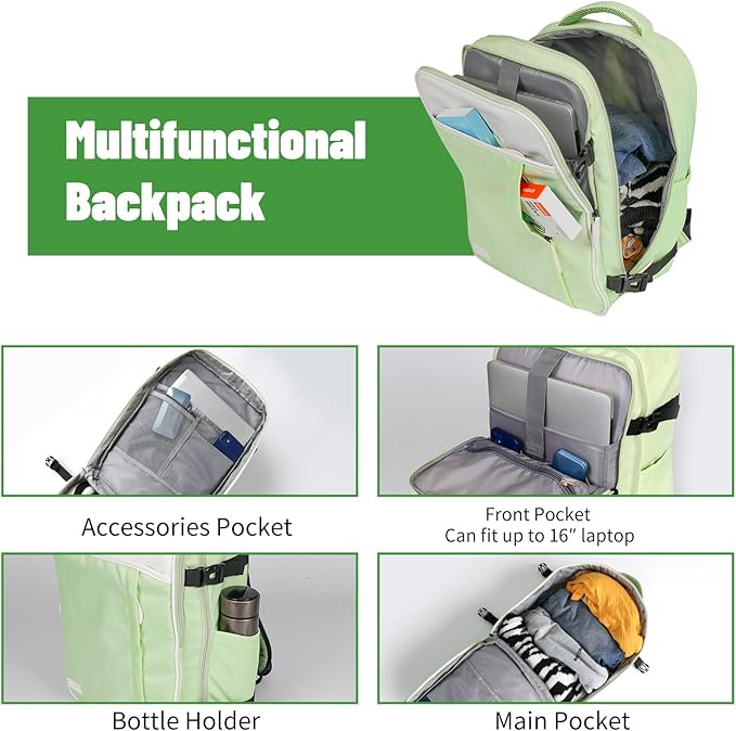 WireHot 22x14x9 Airline Approved Vintage Style Carry On Luggage with Backpack Sets, ABS+PC Hardshell Small 20 inch Retro Suit