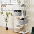 Large Storage Baskets- 15x11x10 inch Storage Bins for Shelves and Closet Organizing, Foldable Fabric Bin for Home Organizatio