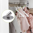 Shower Curtain Rod Bracket, 2Pcs 26mm Inner Diameter Titanium Steel Shower Curtain Rod Single Swivel Flange Curtain Rod Wall-
