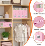 WOWBOX Sheet Organizers and Storage,Closet Bed Sheet Organizer Under Bed Storage and Organization with Label Cards & Clear Wi