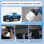 Sun Shade Sunshade for Chevrolet Silverado 1500 2014-2019 Windshield Cover, 4-Layers Sun Shield 250T Sun Visor for Chevy Silverado 1500 Regular Cab, Crew Cab, Double Cab 2Dr 4Dr Window Shade