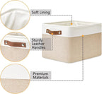 DULLEMELO Fabric Storage Bins for Laundry, Home, Foldable Storage Baskets for Shelves, Toys, Collapsible Storage Bins for Off