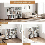11 Cube Storage Organizer | Book Storage|Wide Bookshelf |Wooden Bookshelves -Cubic Storage Cabinet（Storing Books,Toys & More 