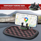 Wuyaoyao Multifunction Car Anti-Slip Mat Auto Phone Holder, PVC Car Dashboard Non-Slip Pad Phone Mount with Temporary Parking