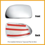Car Exterior Mirror Cover Cap Overlay Fit for Chevrolet Silverado Suburban for GMC Sierra Yukon - Pack of 2 Chrome Plated Durable Material Replacement