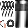 OUNONA Motorcycle Tire Chains 20 Pcs Universal Anti-Slip Snow Chains Snow Cable for Motor Bike Tires for Winter Ice Traction 