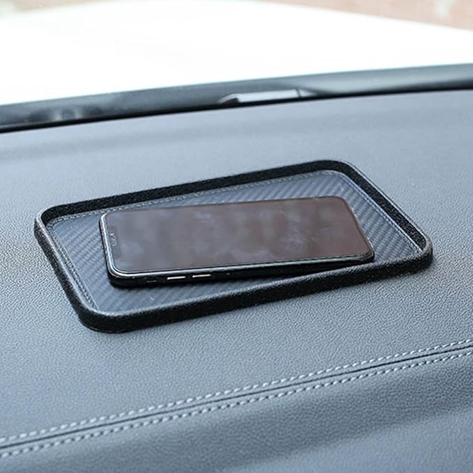 Aramox Dashboard Anti Slip Mat, Silicone Car Dash Phone Holder Mat, Foldable Tray for Keys Change, with Universal Compatibili