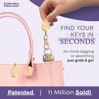 Women’s Bag Charm Key Finder, Car Keychain Hook, Cute Purse Organizer & Tote Bag Accessories, Gifts for Mom - Original