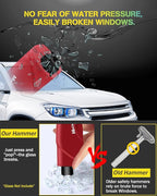 YONGMING Emergency Seatbelt Cutter, 3 in 1 Window Breaker Glass Breaker, Car Escape Tool Keychain with Tungsten Steel Safty H