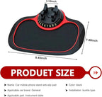 Multifunctional Car Anti-slip Mat, Car Dashboard Anti-slip Pad with Temporary License Plate, 360° Rotatable Dashboard Phone M