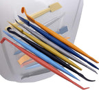Vehicle Vinyl Wrap Tool Kit,7 Miniature squeegees with Magnets, Suitable for car Vinyl Wrapping Contours and car Window Film