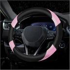 Soft Leather Steering Wheel Cover with Breathable Design and Anti-Slip Grip, Fully Compatible with Tesla, Toyota, Honda, Niss