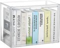 LXLXXL Cube Storage Organizer Acrylic Book Case Display Case Box Stackable Book Storage Containers With Magnetic Door Clear P