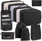 Packing Cubes 10 PCS, Mesh Breathable Luggage Organizers Bags, Packing Organizers, Durable Travel Essentials Bags Set, Travel