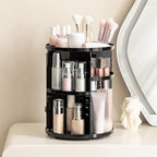 HBlife 360 Rotating Makeup Organizer Adjustable Carousel Large Capacity Revolving Perfume Organizer Skincare Organizers Cosme