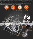 4x6 LED Headlight Kit for Suzuki DR-650 | for Suzuki DRZ400 with Mounting Bracket Hardware Headlight High Brightness Three Mo