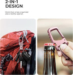 Dexnor Heavy Duty Key Chain Bottle Opener, Carabiner Key Ring Clip Aerospace-grade Stainless Steel Car Key Fob Holder Organiz