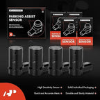 A-Premium 4-PC Rear Reverse Backup Parking Aid Assist Sensor Compatible with Select Ford, Lincoln & Mercury Models - F150 F25