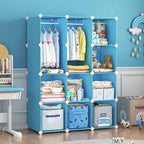 VIPZONE Baby Dresser, Kids Closet Organizers, Portable Kids Wardrobe for Closet, Bedroom, Nursery, Cubby, Cabinet, Clothes, D