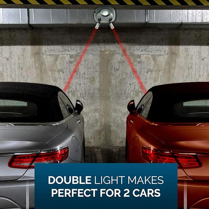 ZONETECH Garage Parking Assist Dual Laser Guide - High-Tech Professional 360 –Degree Adjustable to Wider Angles, Sensor with 