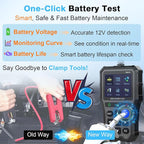 AMTIFO OBD2 Scanner with Battery Tester - Check Engine Light & Emissions Readiness, Plug & Play, Battery Health,