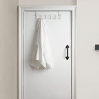 WEBI Over The Door Hook White,Over The Door Towel Rack,Door Hanger,Door Coat Towel Hanger,Door Coat Rack for Hanging Clothes,