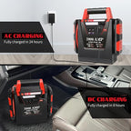 Jump Starter with Air Compressor,2000A Car Battery Jumper Starter 260 PSI Tire Inflator,6 in 1 Auto Lead-Acid Battery