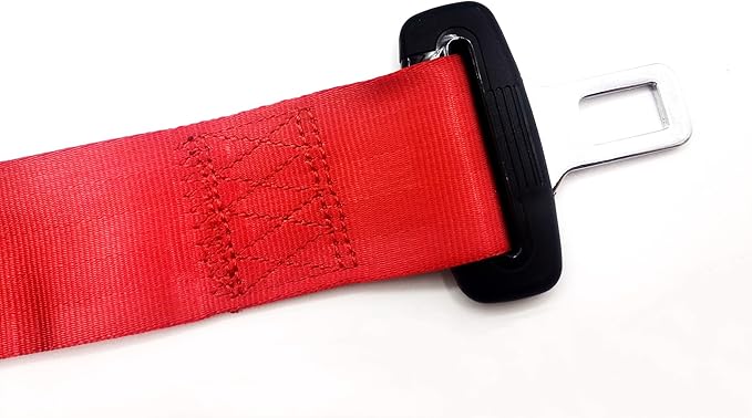 1Pcs Universal Forklift Seat Belt and Fits Tractor Mower Buggy Retractable Red 71 inch New