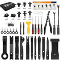 GOOACC 200Pcs Trim Removal Tool, Auto Push Pin Bumper Retainer Clip Set Fastener Terminal Remover Tool Adhesive Cable Clips R