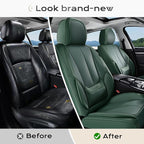 Coverado Seat Covers, Car Seat Covers Front Seats, Car Seat Cover, Car Seat Protector Waterproof, Car Seat Cushion Nappa Leat