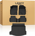LASFIT Floor Mats & Trunk Mat for 11th Gen Honda Civic Hatchback(Not for Hybrid) 2026 2025 2024 2023 2022, All Weather Custom Fit TPE Car Floor Liners,1st & 2nd Row & Trunk Liner (Fit with Subwoofer)