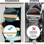 YOUDENOVA Hanging Closet Organizer, 5-Shelf Closet Hanging Storage Shelves, Black