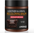Leather Recoloring Balm - Scratch Repair & Color Restore Kit for Faded Leather, Leather Couch & Car Seats - 12OZ Leather Rest