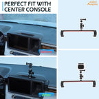 Aunginsy Dash Cam Mount Holder Compatible with Ford Maverick 2022-2024, Dashboard 8-inch Navigation Screen Upper Panel Fixed Clip Car Cameras Bracket for Go pro/Action Camera Video Record Accessories