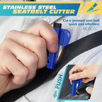 NINEMAX Car Window Breaker Seatbelt Cutter, Pack of 8 Glass Breaker Keychain, 3 In 1 Car Escape Tool Safety Emergency Hammer 
