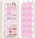 Over The Door Organizer 6 Tiers, Extra Large Behind Door Storage of 12 Compartments, 80 lbs Weight Capacity Hanging Storage O