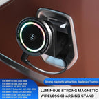 for BMW X5 X6 G05 G06 G60 G45 Tablet Holder Strong Magnetic Attraction/Gravity Clamp ipad Car Holder Back Seat Road Trip Essentials (Strong Magnetic + Wireless Charging + Light)