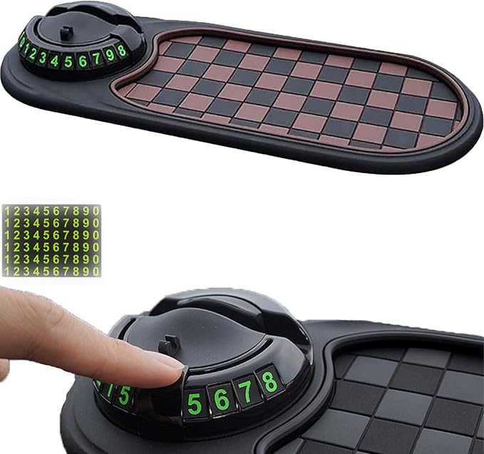 2026 Upgrade Anti Slip Mat for Car Dashboard,Multifunction Car Anti-Slip Mat Auto Phone Holder,Car Antis Slips Mats with Temp