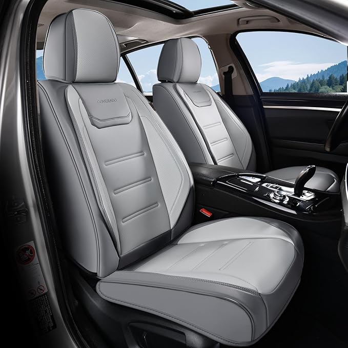 Coverado Car Seat Covers, Front Covers for Cars, Car Seat Cover Front Seats, Automotive Seat Cover, Waterproof, Leather Car S